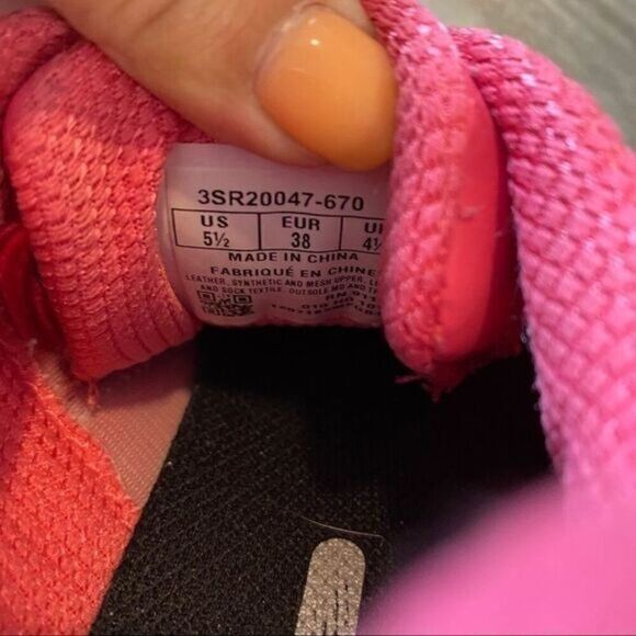 Fila womens lace up pink teal athletic mesh fabric running sneakers size 5.5 - Picture 8 of 8